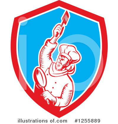 Royalty-Free (RF) Chef Clipart Illustration by patrimonio - Stock Sample #1255889