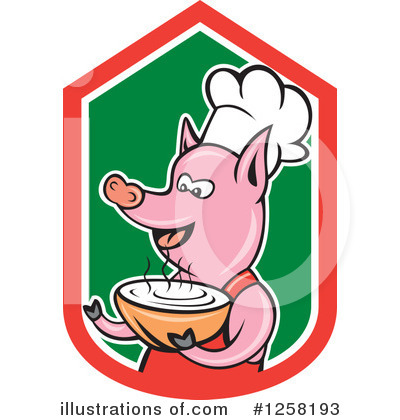 Royalty-Free (RF) Chef Clipart Illustration by patrimonio - Stock Sample #1258193
