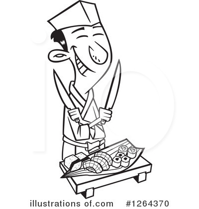 Royalty-Free (RF) Chef Clipart Illustration by toonaday - Stock Sample #1264370