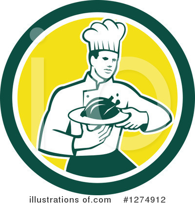 Royalty-Free (RF) Chef Clipart Illustration by patrimonio - Stock Sample #1274912