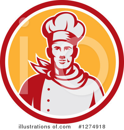 Royalty-Free (RF) Chef Clipart Illustration by patrimonio - Stock Sample #1274918