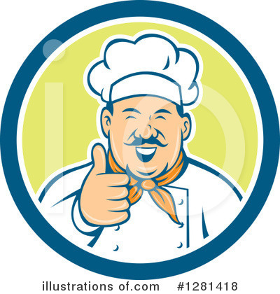 Royalty-Free (RF) Chef Clipart Illustration by patrimonio - Stock Sample #1281418