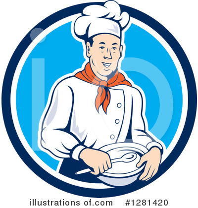 Royalty-Free (RF) Chef Clipart Illustration by patrimonio - Stock Sample #1281420