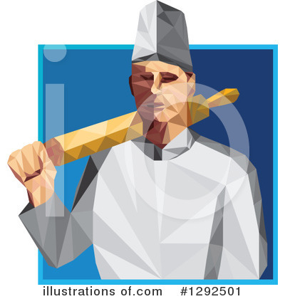 Royalty-Free (RF) Chef Clipart Illustration by patrimonio - Stock Sample #1292501