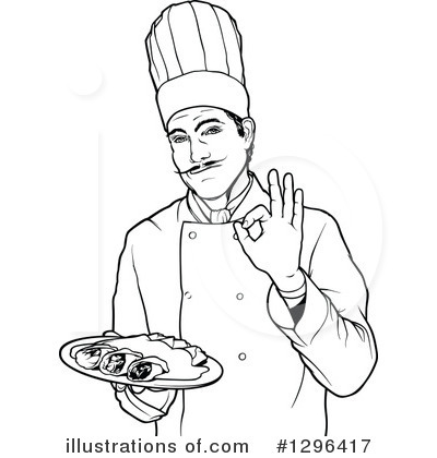 Royalty-Free (RF) Chef Clipart Illustration by dero - Stock Sample #1296417