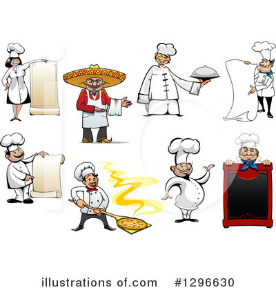 Royalty-Free (RF) Chef Clipart Illustration by Vector Tradition SM - Stock Sample #1296630