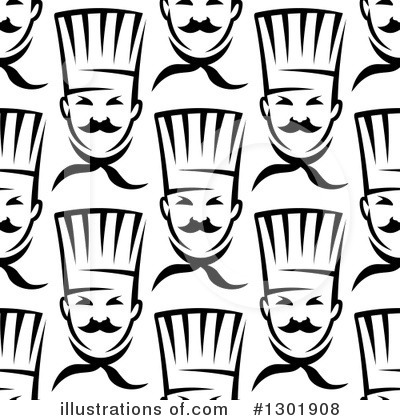 Royalty-Free (RF) Chef Clipart Illustration by Vector Tradition SM - Stock Sample #1301908