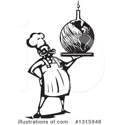 Royalty-Free (RF) Chef Clipart Illustration by xunantunich - Stock Sample #1315948
