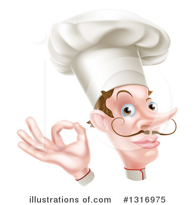 Royalty-Free (RF) Chef Clipart Illustration by AtStockIllustration - Stock Sample #1316975