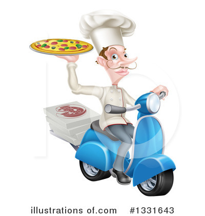 Pizza Clipart #1331643 by AtStockIllustration