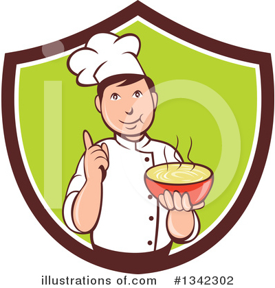 Royalty-Free (RF) Chef Clipart Illustration by patrimonio - Stock Sample #1342302