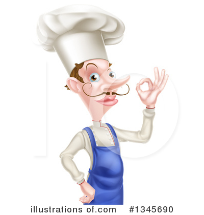 Royalty-Free (RF) Chef Clipart Illustration by AtStockIllustration - Stock Sample #1345690