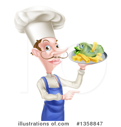 Fish And Chips Clipart #1358847 by AtStockIllustration