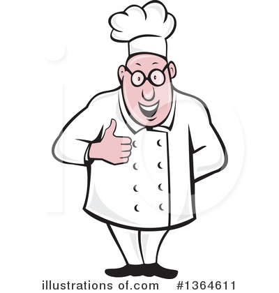Royalty-Free (RF) Chef Clipart Illustration by patrimonio - Stock Sample #1364611