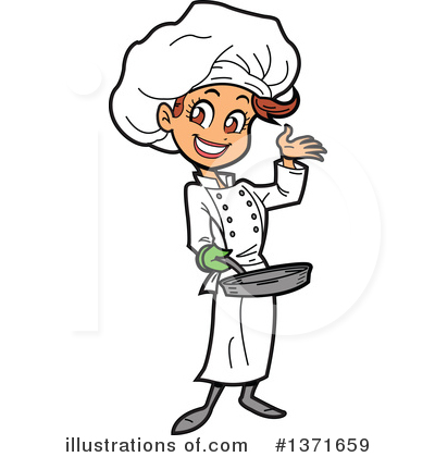 Frying Pan Clipart #1371659 by Clip Art Mascots