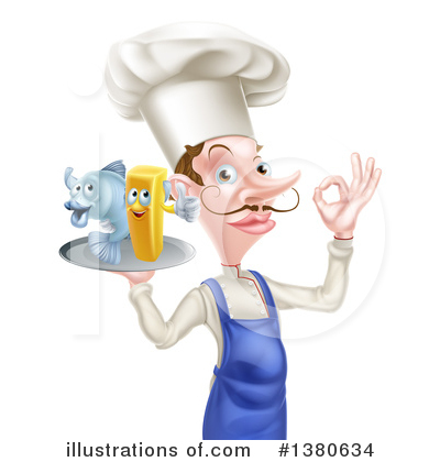 Royalty-Free (RF) Chef Clipart Illustration by AtStockIllustration - Stock Sample #1380634