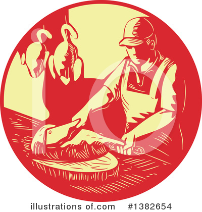 Royalty-Free (RF) Chef Clipart Illustration by patrimonio - Stock Sample #1382654