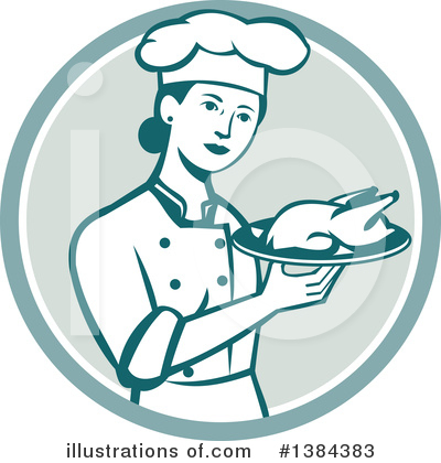 Royalty-Free (RF) Chef Clipart Illustration by patrimonio - Stock Sample #1384383
