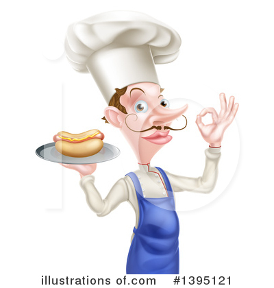 Royalty-Free (RF) Chef Clipart Illustration by AtStockIllustration - Stock Sample #1395121