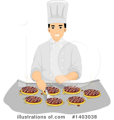Royalty-Free (RF) Chef Clipart Illustration by BNP Design Studio - Stock Sample #1403038