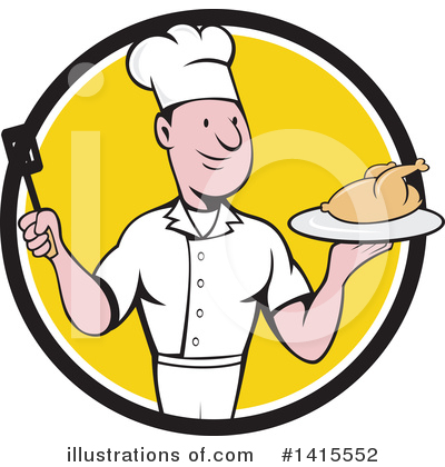 Royalty-Free (RF) Chef Clipart Illustration by patrimonio - Stock Sample #1415552