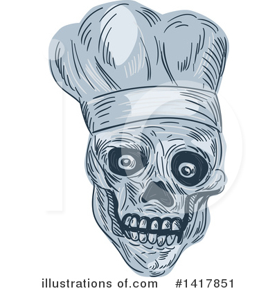 Royalty-Free (RF) Chef Clipart Illustration by patrimonio - Stock Sample #1417851