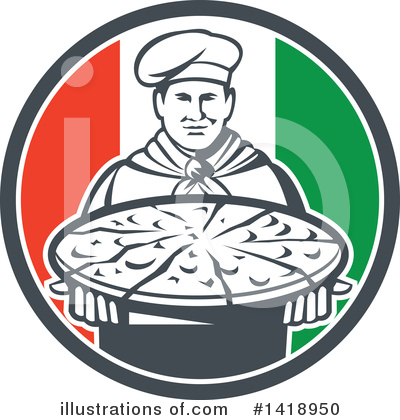 Royalty-Free (RF) Chef Clipart Illustration by patrimonio - Stock Sample #1418950