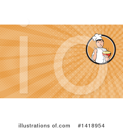Royalty-Free (RF) Chef Clipart Illustration by patrimonio - Stock Sample #1418954
