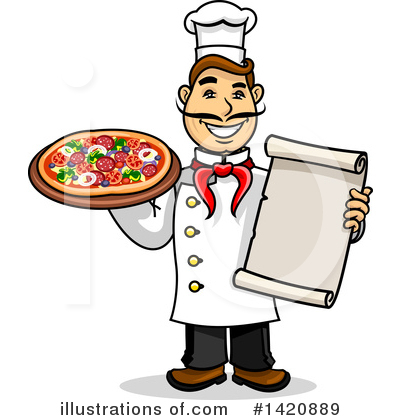 Royalty-Free (RF) Chef Clipart Illustration by Vector Tradition SM - Stock Sample #1420889