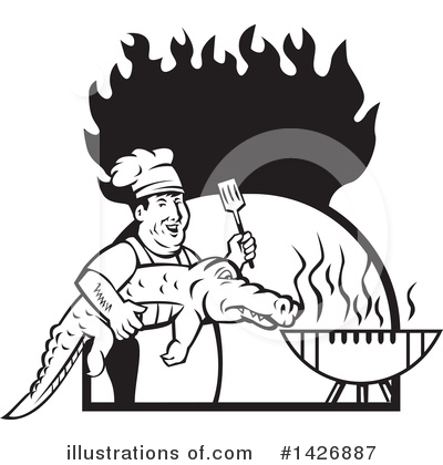 Royalty-Free (RF) Chef Clipart Illustration by patrimonio - Stock Sample #1426887
