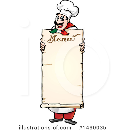 Royalty-Free (RF) Chef Clipart Illustration by Domenico Condello - Stock Sample #1460035