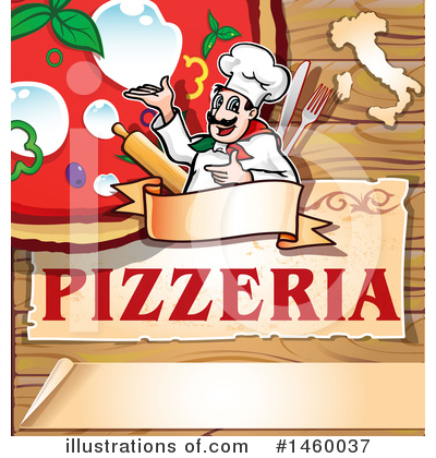 Pizza Clipart #1460037 by Domenico Condello