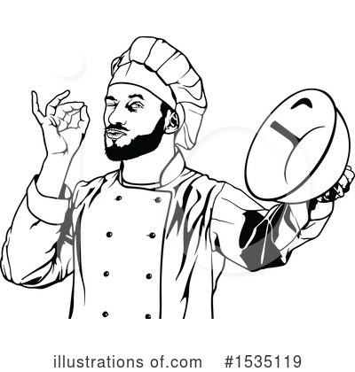 Royalty-Free (RF) Chef Clipart Illustration by dero - Stock Sample #1535119