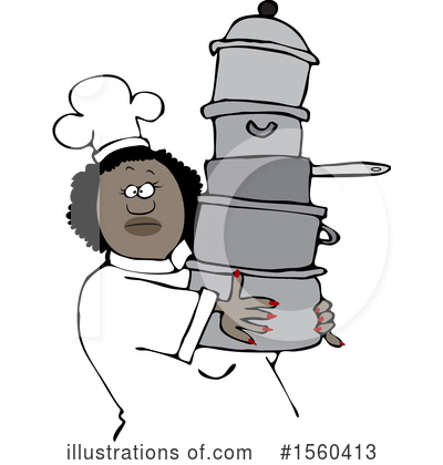 Royalty-Free (RF) Chef Clipart Illustration by djart - Stock Sample #1560413