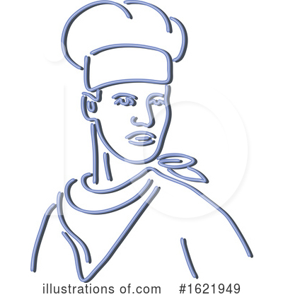 Royalty-Free (RF) Chef Clipart Illustration by patrimonio - Stock Sample #1621949