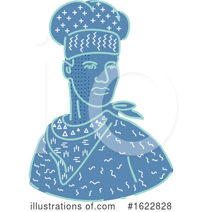 Royalty-Free (RF) Chef Clipart Illustration by patrimonio - Stock Sample #1622828