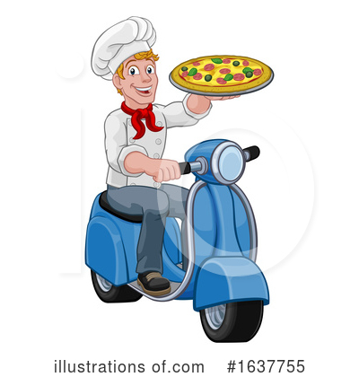 Pizza Delivery Clipart #1637755 by AtStockIllustration