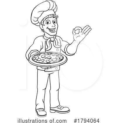 Royalty-Free (RF) Chef Clipart Illustration by AtStockIllustration - Stock Sample #1794064