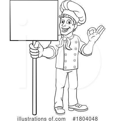 Royalty-Free (RF) Chef Clipart Illustration by AtStockIllustration - Stock Sample #1804048