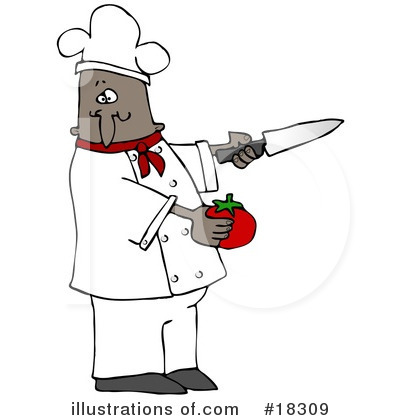 Royalty-Free (RF) Chef Clipart Illustration by djart - Stock Sample #18309