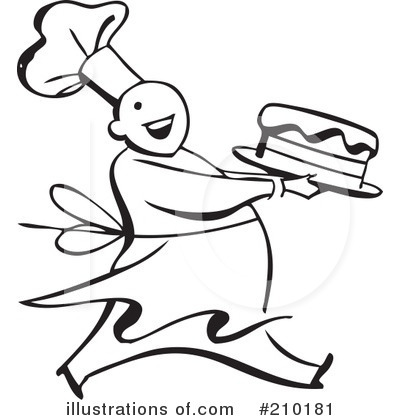 Royalty-Free (RF) Chef Clipart Illustration by BestVector - Stock Sample #210181