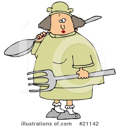Royalty-Free (RF) Chef Clipart Illustration by djart - Stock Sample #21142