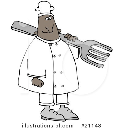 Royalty-Free (RF) Chef Clipart Illustration by djart - Stock Sample #21143
