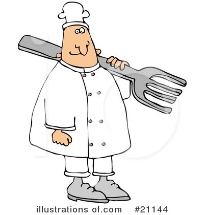 Royalty-Free (RF) Chef Clipart Illustration by djart - Stock Sample #21144