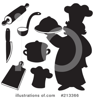 Royalty-Free (RF) Chef Clipart Illustration by visekart - Stock Sample #213366