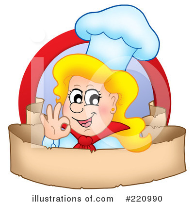 Royalty-Free (RF) Chef Clipart Illustration by visekart - Stock Sample #220990