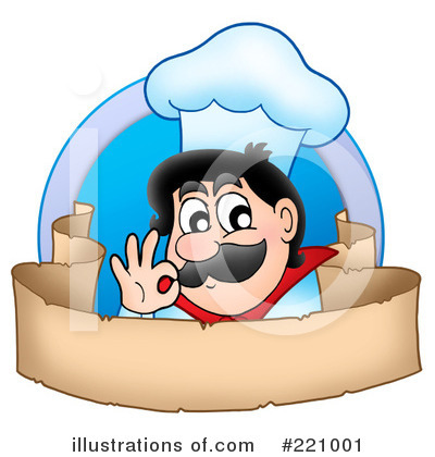 Royalty-Free (RF) Chef Clipart Illustration by visekart - Stock Sample #221001