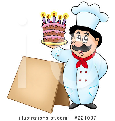 Royalty-Free (RF) Chef Clipart Illustration by visekart - Stock Sample #221007