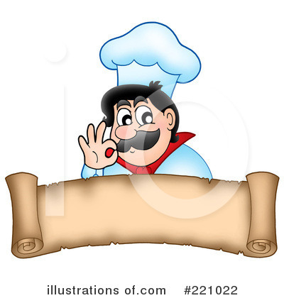 Royalty-Free (RF) Chef Clipart Illustration by visekart - Stock Sample #221022