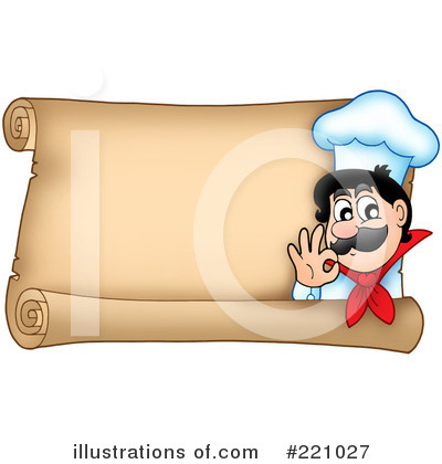 Royalty-Free (RF) Chef Clipart Illustration by visekart - Stock Sample #221027